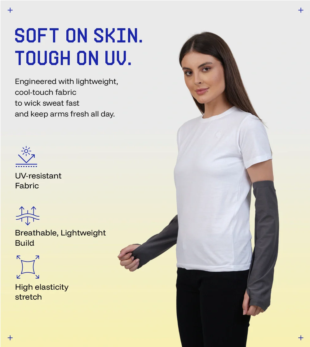 Breathable and relaxed fit sunscreen Arm sleeves - Image 3