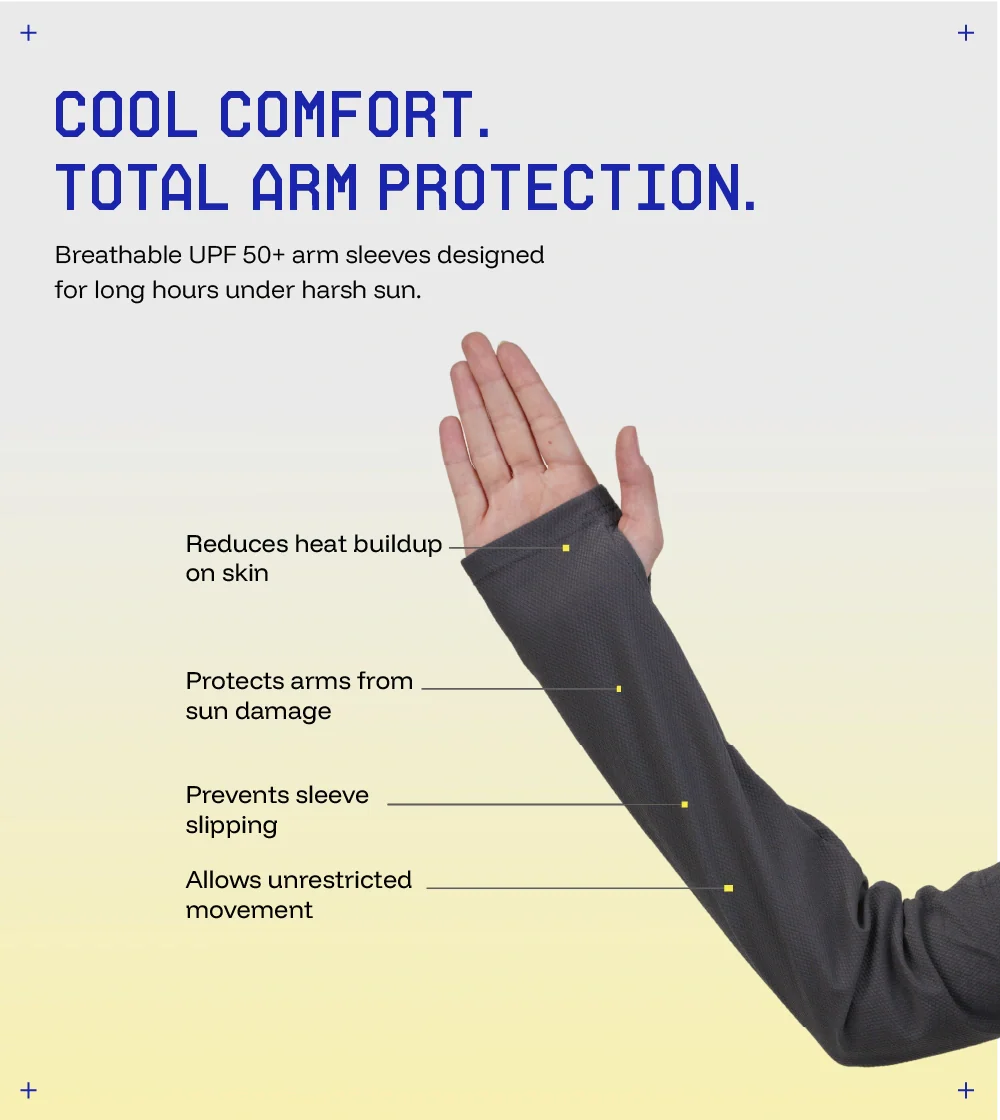 Breathable and relaxed fit sunscreen Arm sleeves - Image 4