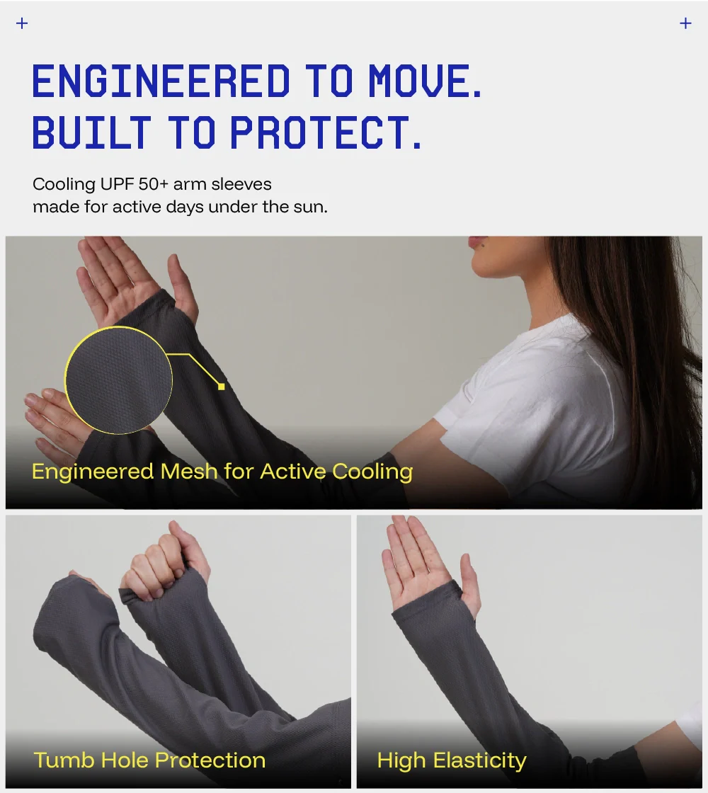 Breathable and relaxed fit sunscreen Arm sleeves - Image 6