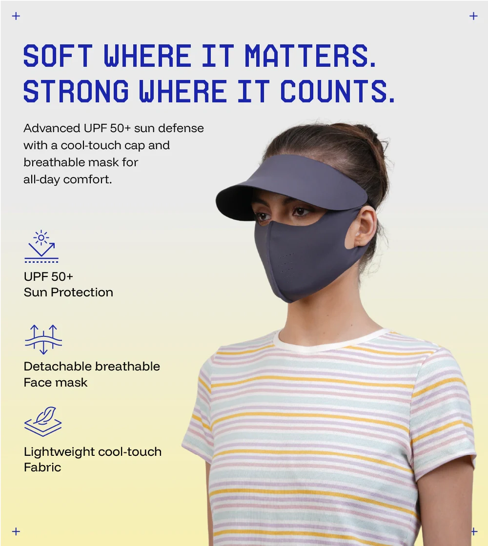 DITACHABLE Sunscreen visor & FACE mask - Image 3
