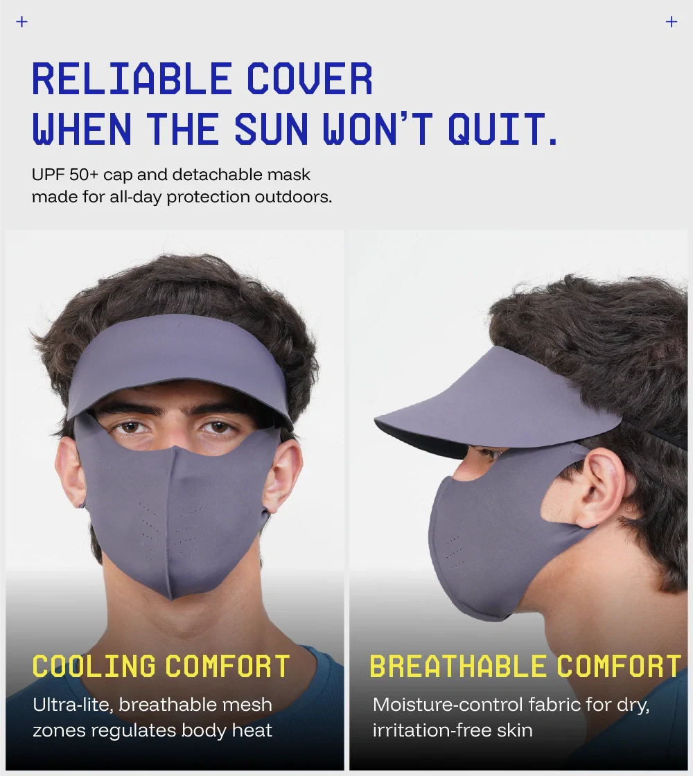 DITACHABLE Sunscreen visor & FACE mask - Image 4