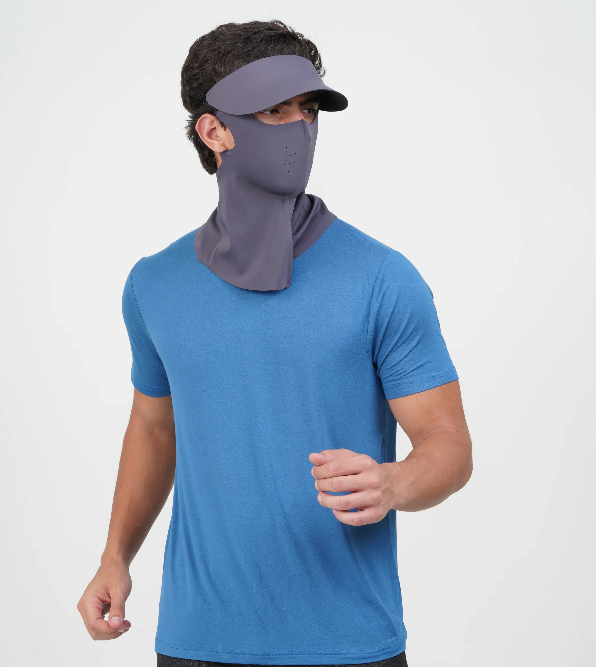 Sunscreen Mask with Neck Cover & Ditachable Visor - Image 10