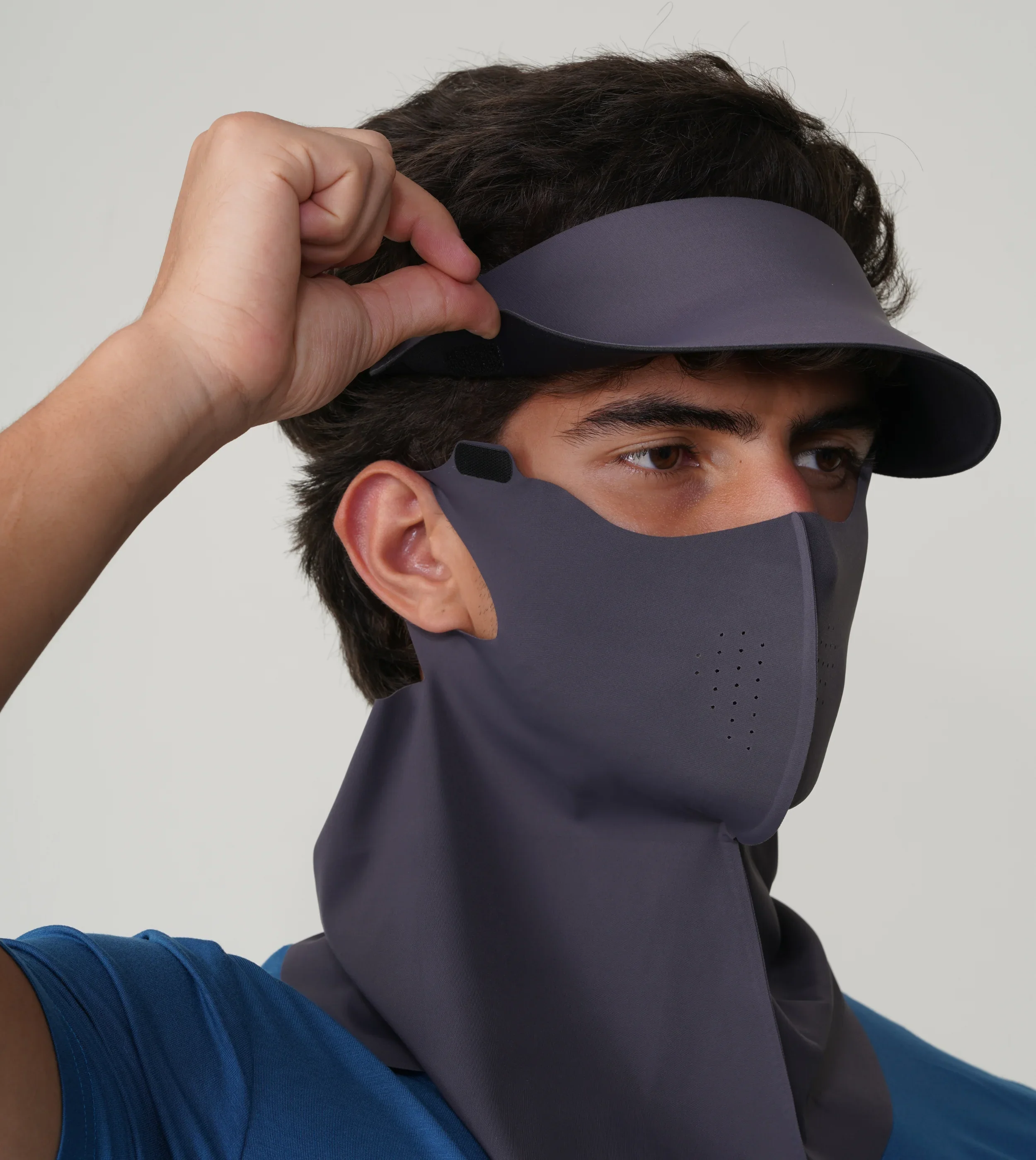 Sunscreen Mask with Neck Cover & Ditachable Visor - Image 11