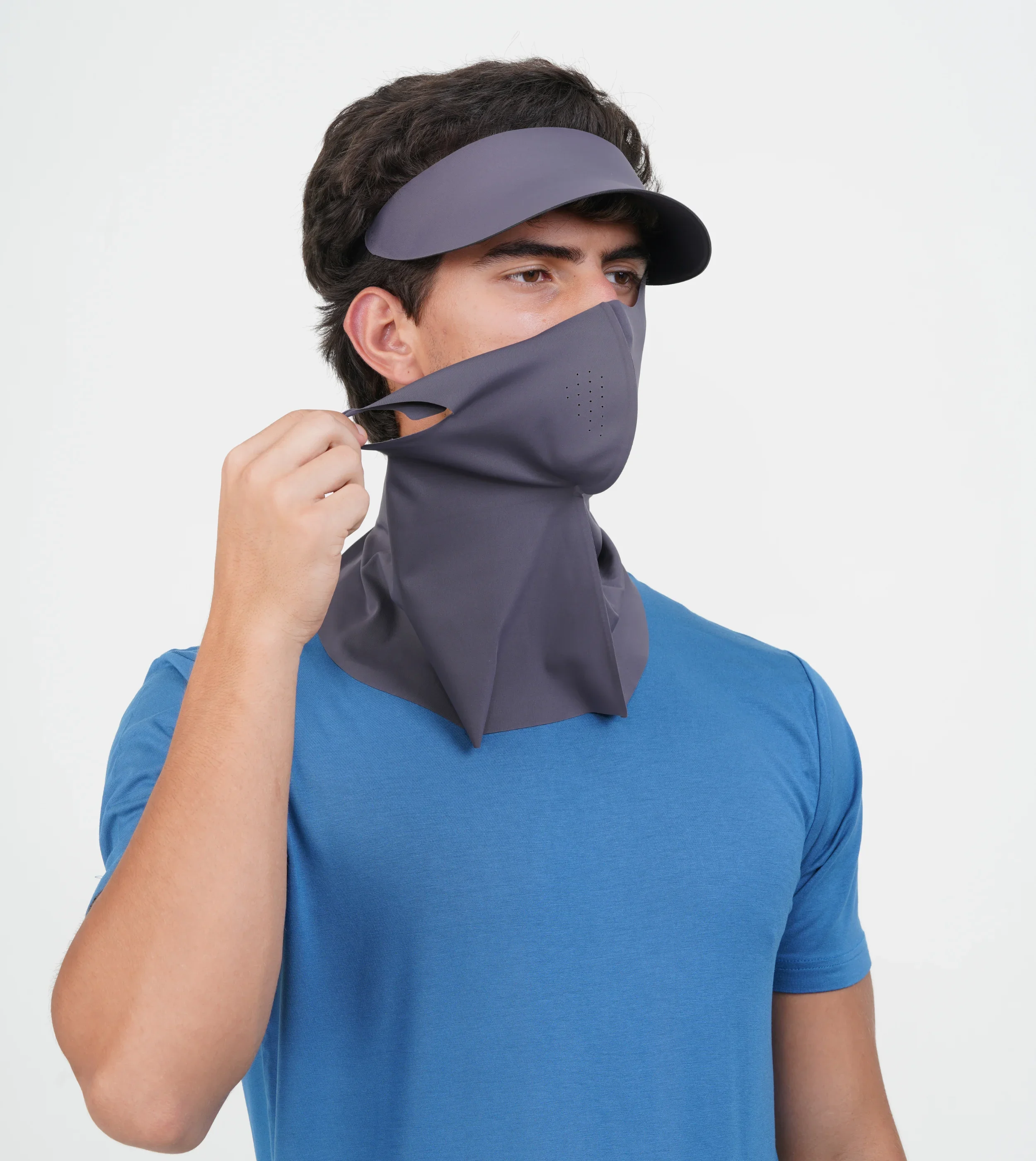Sunscreen Mask with Neck Cover & Ditachable Visor - Image 13