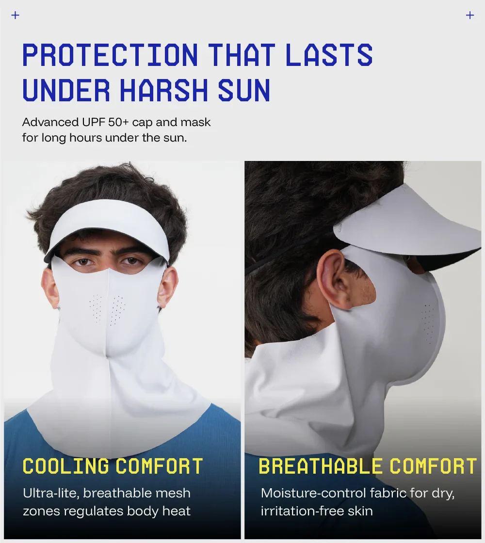 Sunscreen Mask with Neck Cover & Ditachable Visor - Image 5