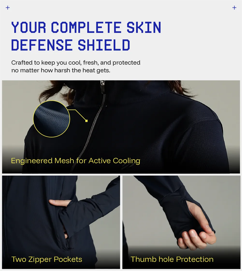 Womens Sunscreen Jacket Ice - Image 6